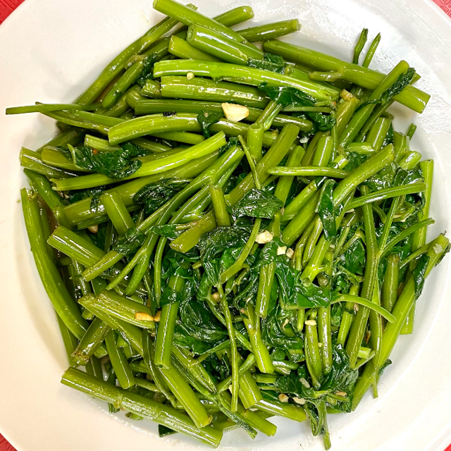 [E6] Sauteed Water Spinach [ RAU MUONG XAO TOI ].